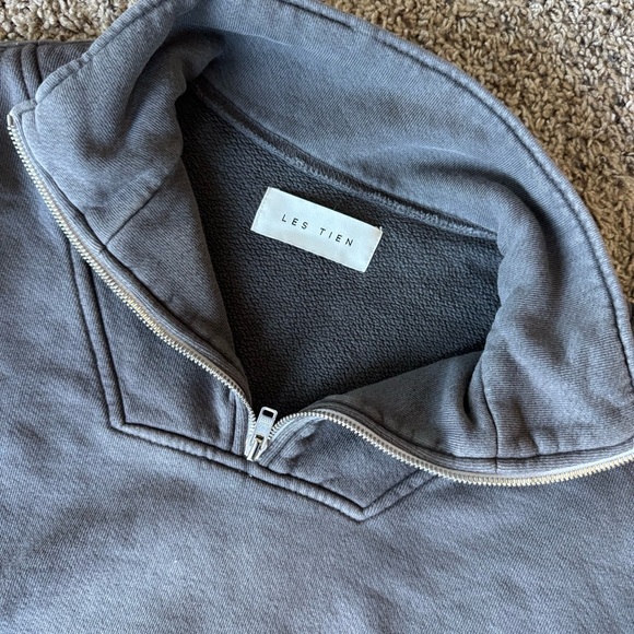 Les Tien Haley Crop Half Zip Pullover Small - Picture 4 of 11